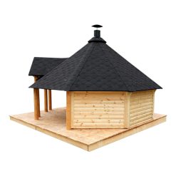Open grill cabin 16.5 m²