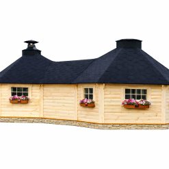 Camping BBQ Hut 9.2 m² + 9.2 m²