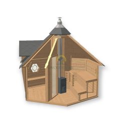 Sauna Cabin 9.2 m² + changing room