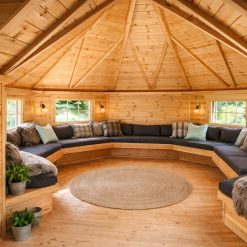 Double BBQ Hut (9.2 m² + 16.5 m²) with 3.55 m² Corridor