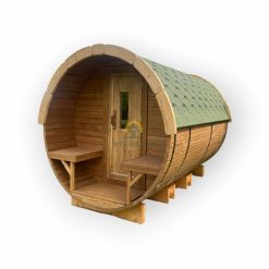 Sauna barrel 4.5 m Ø 1.97 m (with 1.5m changing room)