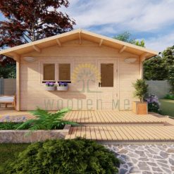 Wooden house ECO 5 m x 5.7 m 44 mm