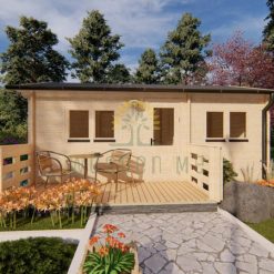 Wooden house HAKAN 6 m x 5.2 m 44 mm