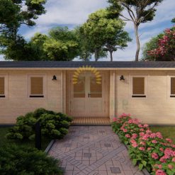 Wooden cabin HELMAND 3 m x 9 m 44 mm