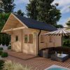 Wooden cabin with loft – TORINO (4.5 m x 6 m)