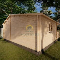 Wooden house PADOVA 6m x 4.5m, 44 mm