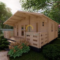 Wooden house PADOVA 6m x 4.5m, 44 mm