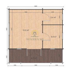 Padova A 6x4.5 floor plan