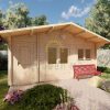 Wooden cabin ROBERTO 5.6m x 4m, 44 mm