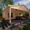 Wooden house TRENTO 6m x 5m, 44 mm