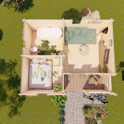 Wooden house Veronica 5 x 6 68 mm