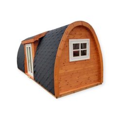 Insulated camping Pod 2.4 m x 6.3 m (with side entrance)