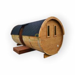 Sauna barrel 5.9 m/Ø 2.27 m with side entrance
