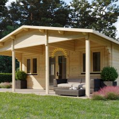 Wooden summerhouse TITAN (6m x 6m) 90 mm