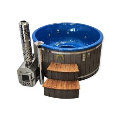 Modern Hot tub 1.80/2.00 m. with 8-corner outside heater