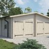 Double Wooden Garage 54 m² (6 × 9 m), 44 mm