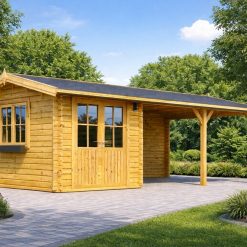 Carport with Storage Shed 30 m²