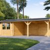Carport with Storage Shed 30 m²