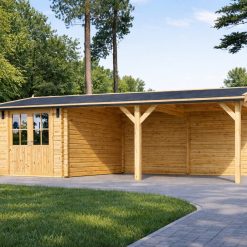 Carport with Storage Shed 30 m²